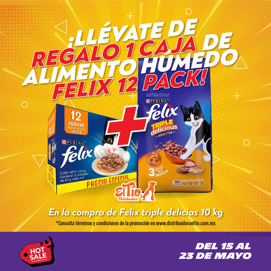 COMBO HOT 🔥 Felix Triple Delicias 10 kg