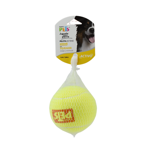 Juguete Pelota Gde De Tenis C/Squeaker - 1 Pz