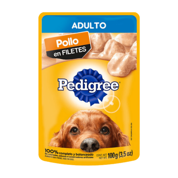 Sobre de Pedigree Adulto Filetes de Pollo 100 g
