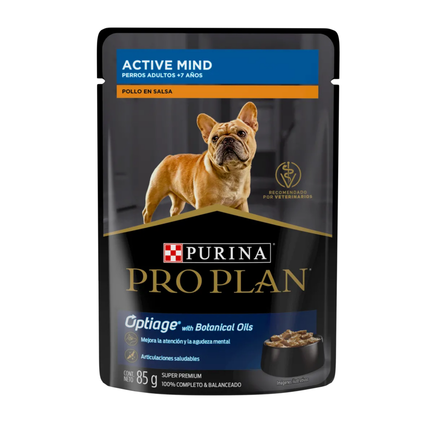 Pro Plan Senior Active Mind Pollo en salsa 85 gr